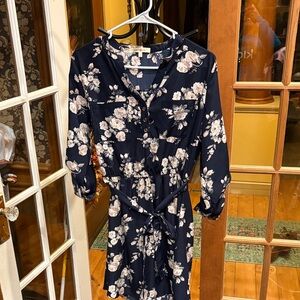 Floral Navy Dress